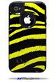Zebra Yellow - Decal Style Vinyl Skin fits Otterbox Commuter iPhone4/4s Case (CASE SOLD SEPARATELY)