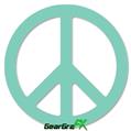 Solids Collection Seafoam Green - Peace Sign Car Window Decal 6 x 6 inches