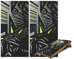 Cornhole Game Board Vinyl Skin Wrap Kit - Baja 0023 Lime Green fits 24x48 game boards (GAMEBOARDS NOT INCLUDED)