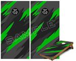Cornhole Game Board Vinyl Skin Wrap Kit - Jagged Camo Green fits 24x48 game boards (GAMEBOARDS NOT INCLUDED)