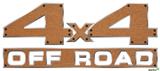 Wood Grain - Oak 02 - 4x4 Decal Bolted 13x5.5 (2 Decal Set)
