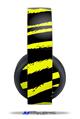 Vinyl Decal Skin Wrap compatible with Original Sony PlayStation 4 Gold Wireless Headphones Zebra Yellow (PS4 HEADPHONES  NOT INCLUDED)