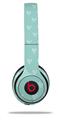 Skin Decal Wrap compatible with Beats Solo 2 WIRED Headphones Hearts Tropical (HEADPHONES NOT INCLUDED)