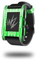 Skull And Crossbones Pattern Green - Decal Style Skin fits original Pebble Smart Watch (WATCH SOLD SEPARATELY)