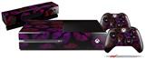 Red Pink And Black Lips - Holiday Bundle Decal Style Skin fits XBOX One Console Original, Kinect and 2 Controllers (XBOX SYSTEM NOT INCLUDED)