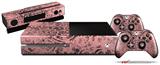 Folder Doodles Pink - Holiday Bundle Decal Style Skin fits XBOX One Console Original, Kinect and 2 Controllers (XBOX SYSTEM NOT INCLUDED)