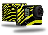 Zebra Yellow - Decal Style Skin fits GoPro Hero 4 Black Camera (GOPRO SOLD SEPARATELY)