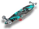 Baja 0032 Neon Teal - Decal Style Vinyl Wrap Skin fits Longboard Skateboards up to 10"x42" (LONGBOARD NOT INCLUDED)