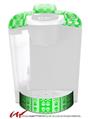 Decal Style Vinyl Skin compatible with Keurig K40 Elite Coffee Makers Skull And Crossbones Pattern Green (KEURIG NOT INCLUDED)