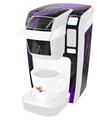 Decal Style Vinyl Skin compatible with Keurig K10 / K15 Mini Plus Coffee Makers Baja 0014 Purple (KEURIG NOT INCLUDED)