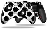 Kearas Polka Dots White And Black - Decal Style Skin fits Microsoft XBOX One ELITE Wireless Controller