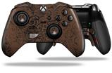 Folder Doodles Chocolate Brown - Decal Style Skin fits Microsoft XBOX One ELITE Wireless Controller
