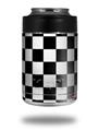 Skin Decal Wrap for Yeti Colster, Ozark Trail and RTIC Can Coolers - Checkers White (COOLER NOT INCLUDED)