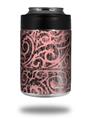Skin Decal Wrap for Yeti Colster, Ozark Trail and RTIC Can Coolers - Folder Doodles Pink (COOLER NOT INCLUDED)