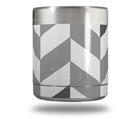 Skin Decal Wrap for Yeti Rambler Lowball - Chevrons Gray And Charcoal