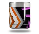 Skin Decal Wrap for Yeti Rambler Lowball - Black Waves Orange Hot Pink