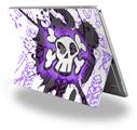 Cartoon Skull Purple - Decal Style Vinyl Skin (fits Microsoft Surface Pro 4)