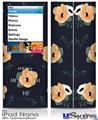 iPod Nano 4G Skin - Poppy Orange Navy