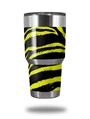WraptorSkinz Skin Wrap compatible with RTIC 30oz ORIGINAL 2017 AND OLDER Tumblers Zebra Yellow (TUMBLER NOT INCLUDED)