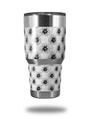 WraptorSkinz Skin Wrap compatible with RTIC 30oz ORIGINAL 2017 AND OLDER Tumblers Kearas Daisies Black on White (TUMBLER NOT INCLUDED)