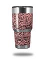 WraptorSkinz Skin Wrap compatible with RTIC 30oz ORIGINAL 2017 AND OLDER Tumblers Folder Doodles Pink (TUMBLER NOT INCLUDED)