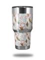 WraptorSkinz Skin Wrap compatible with RTIC 30oz ORIGINAL 2017 AND OLDER Tumblers Sea Shells 02 White (TUMBLER NOT INCLUDED)