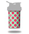 Decal Style Skin Wrap works with Blender Bottle 22oz ProStak Kearas Polka Dots Pink And Blue (BOTTLE NOT INCLUDED)