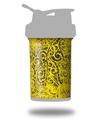 Decal Style Skin Wrap works with Blender Bottle 22oz ProStak Folder Doodles Yellow (BOTTLE NOT INCLUDED)