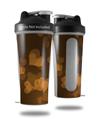Decal Style Skin Wrap works with Blender Bottle 28oz Bokeh Hearts Orange (BOTTLE NOT INCLUDED)
