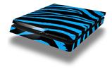 Vinyl Decal Skin Wrap compatible with Sony PlayStation 4 Slim Console Zebra Blue (PS4 NOT INCLUDED)