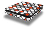 Vinyl Decal Skin Wrap compatible with Sony PlayStation 4 Slim Console Locknodes 05 Red (PS4 NOT INCLUDED)