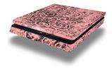 Vinyl Decal Skin Wrap compatible with Sony PlayStation 4 Slim Console Folder Doodles Pink (PS4 NOT INCLUDED)