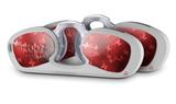 Decal Style Vinyl Skin Wrap 2 Pack for Nooz Glasses Rectangle Case Bokeh Butterflies Red (NOOZ NOT INCLUDED) by WraptorSkinz