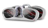 Decal Style Vinyl Skin Wrap 2 Pack for Nooz Glasses Rectangle Case Baja 0014 Red Dark (NOOZ NOT INCLUDED)