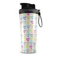 Skin Wrap Decal for IceShaker 2nd Gen 26oz Kearas Hearts White (SHAKER NOT INCLUDED)