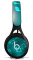 WraptorSkinz Skin Decal Wrap compatible with Beats EP Headphones Bokeh Music Neon Teal Skin Only HEADPHONES NOT INCLUDED