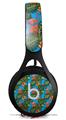 WraptorSkinz Skin Decal Wrap compatible with Beats EP Headphones Famingos and Flowers Blue Medium Skin Only HEADPHONES NOT INCLUDED