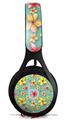 WraptorSkinz Skin Decal Wrap compatible with Beats EP Headphones Beach Flowers Seafoam Green Skin Only HEADPHONES NOT INCLUDED