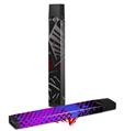 Skin Decal Wrap 2 Pack compatible with Juul Vapes Baja 0023 Red Dark JUUL NOT INCLUDED