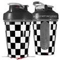 Decal Style Skin Wrap works with Blender Bottle 20oz Checkers White (BOTTLE NOT INCLUDED)