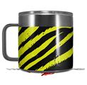 Skin Decal Wrap for Yeti Coffee Mug 14oz Zebra Yellow - 14 oz CUP NOT INCLUDED by WraptorSkinz