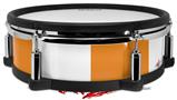 Skin Wrap works with Roland vDrum Shell PD-128 Drum Psycho Stripes Orange and White (DRUM NOT INCLUDED)