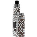 Skin Decal Wrap for Smok AL85 Alien Baby Locknodes 03 Chocolate Brown VAPE NOT INCLUDED