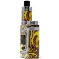 Skin Decal Wrap compatible with Smok AL85 Alien Baby Liquid Metal Chrome Yellow VAPE NOT INCLUDED