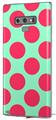 Decal style Skin Wrap compatible with Samsung Galaxy Note 9 Kearas Polka Dots Pink And Blue