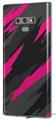 Decal style Skin Wrap compatible with Samsung Galaxy Note 9 Jagged Camo Hot Pink