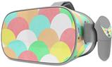 Decal style Skin Wrap compatible with Oculus Go Headset - Brushed Cirlces Multi Light (OCULUS NOT INCLUDED)