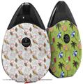 Skin Decal Wrap 2 Pack compatible with Suorin Drop Sea Shells 02 White VAPE NOT INCLUDED