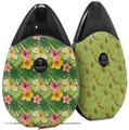 Skin Decal Wrap 2 Pack compatible with Suorin Drop Beach Flowers 02 Sage Green VAPE NOT INCLUDED