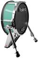 Skin Wrap works with Roland vDrum Shell KD-140 Kick Bass Drum Solids Collection Seafoam Green (DRUM NOT INCLUDED)